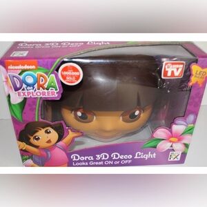 Nickelodeon 3D Deco Light Dora The Explorer 3D Deco Light FX Brand NW NightLight